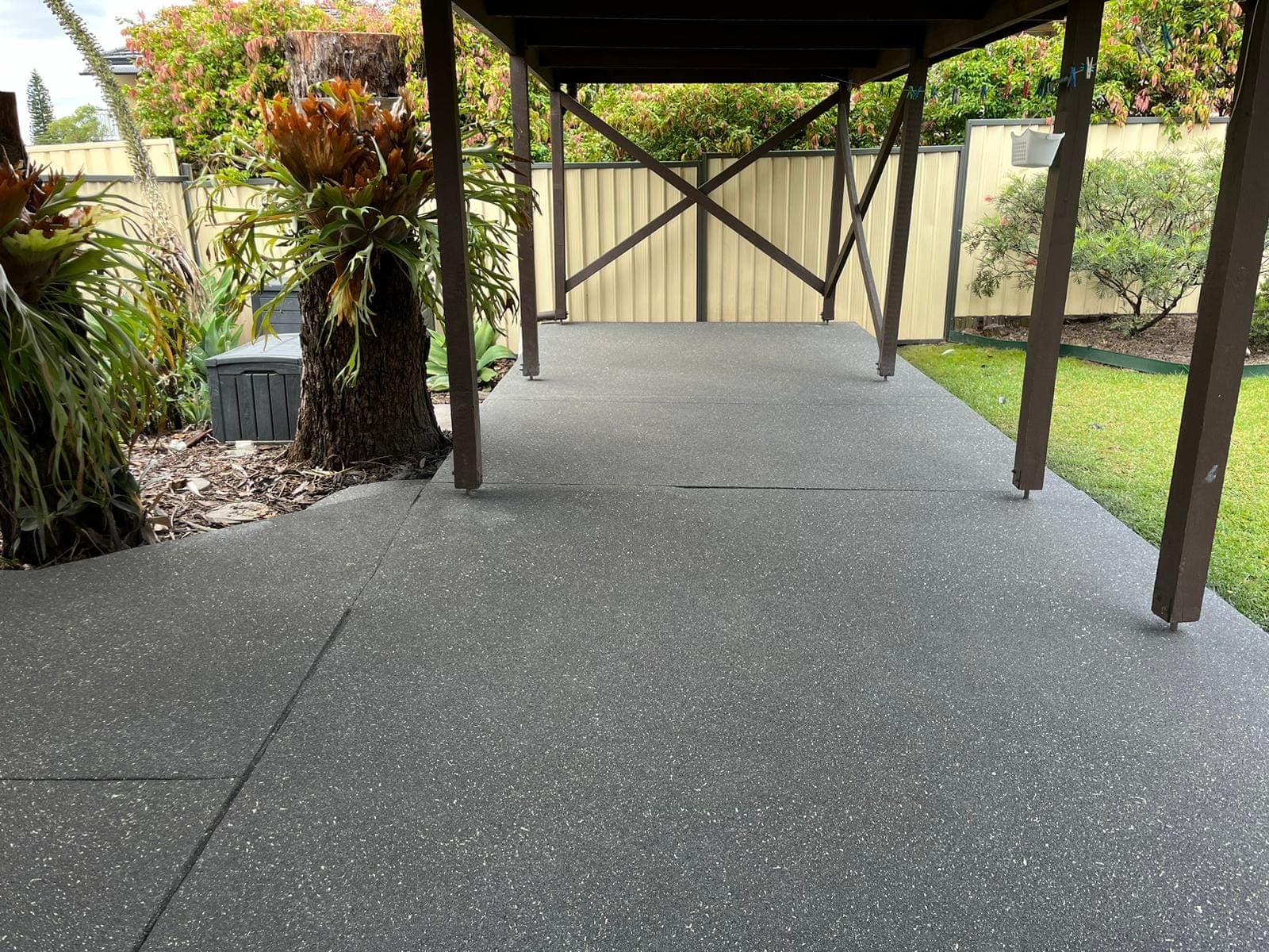 Finished Greenacre covered area