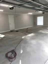 Residential garage concrete floor before DaniCrete epoxy installation