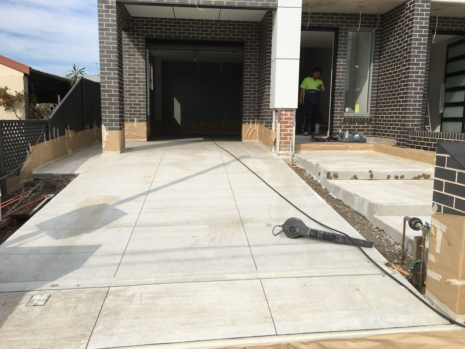 Lidcombe black-house driveway before Spray Crete resurfacing, angle one