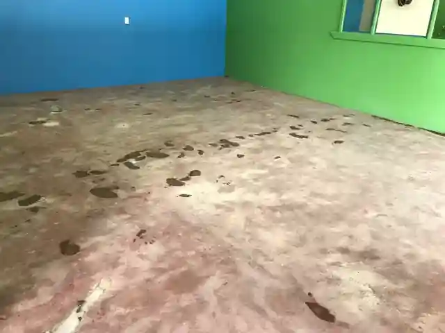 Real commercial floor repairs and surface preparation before epoxy