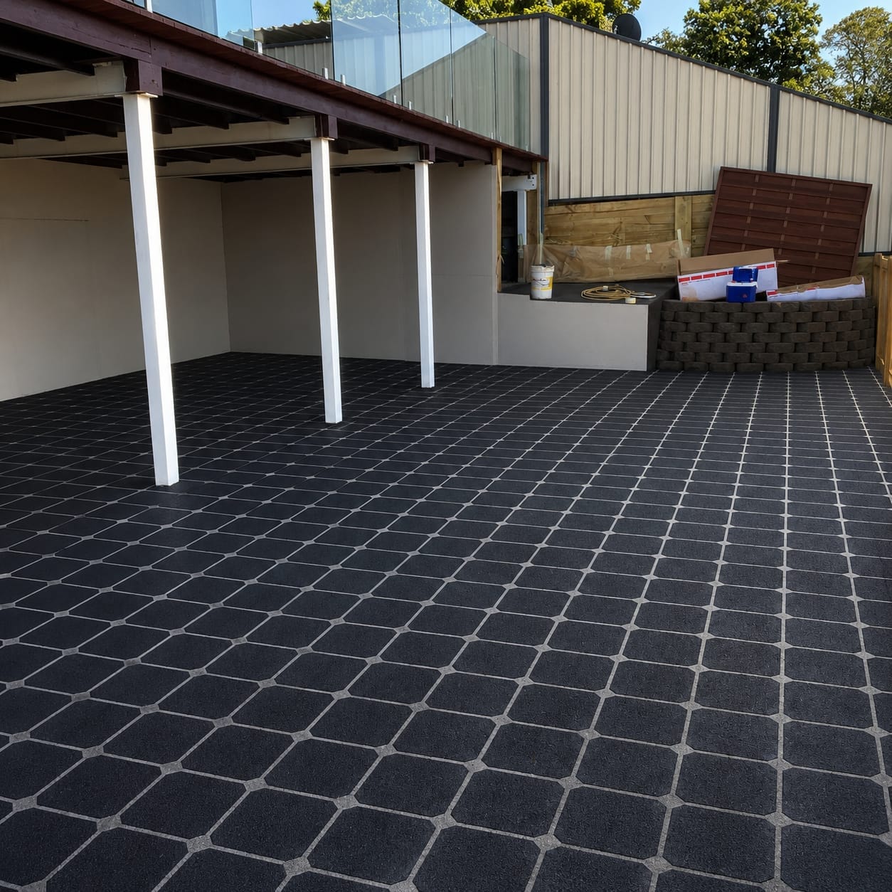 Same patio after DaniCrete Spray Crete resurfacing