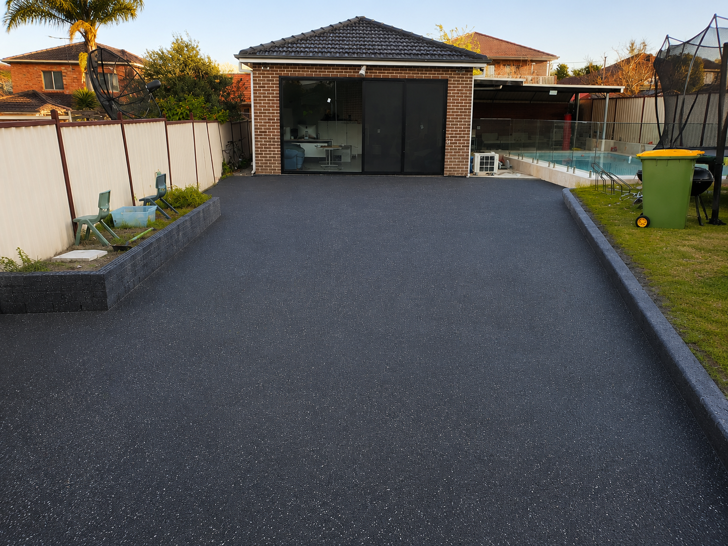 Spray Crete with Flake After